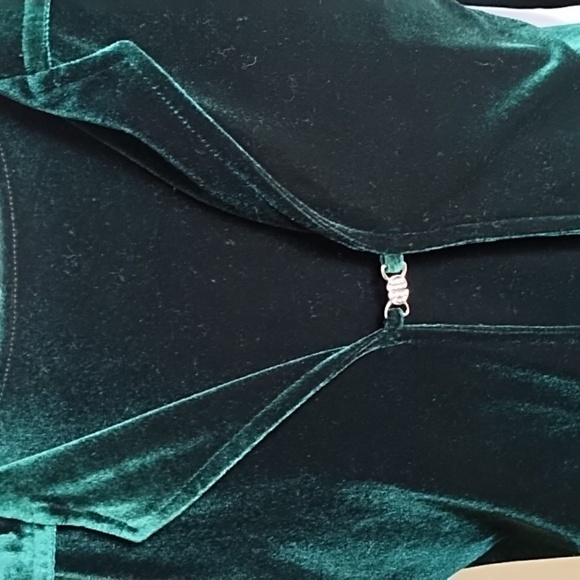 2 piece set  green velvet - Picture 3 of 10